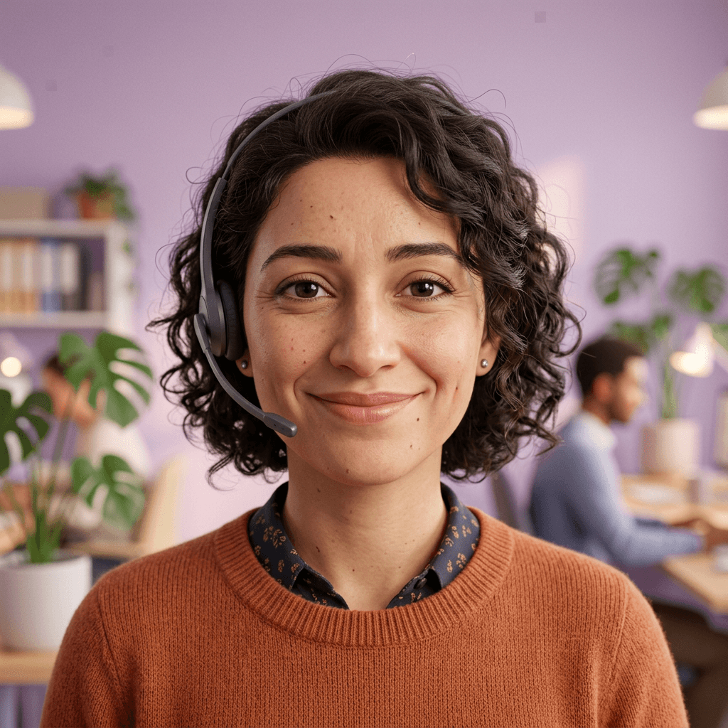 Samantha, customer support agent headshot